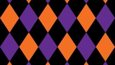Purple orange black diamond