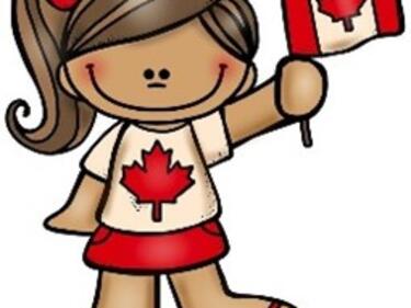 Maple Leaf Canada Flag girl