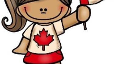 Maple Leaf Canada Flag girl