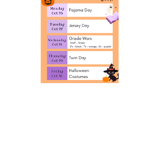 Halloween Spirit Week